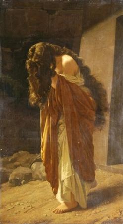 Antonio Ciseri Die bussende Magdalena oil painting image